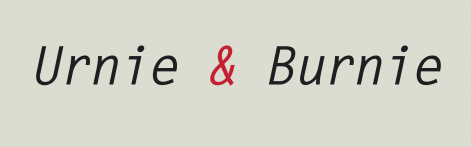 logo-woord Urnie & Burnie